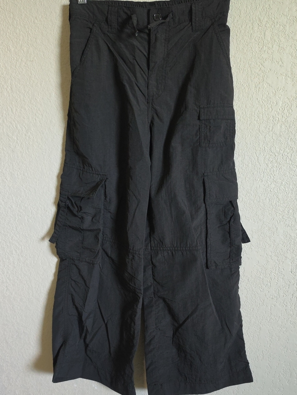 Girls Black Cargo Pants - Classic Utility Style